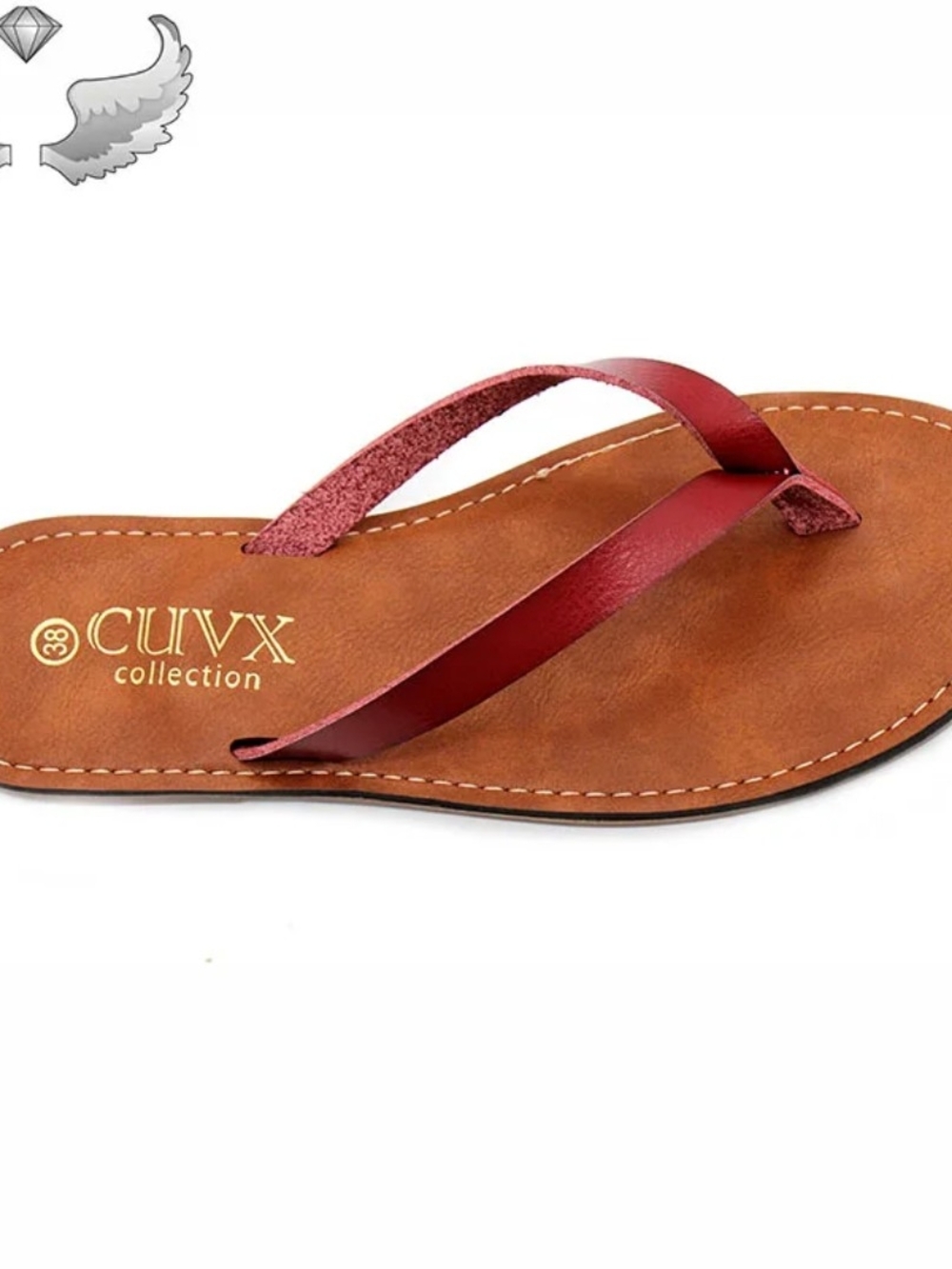 Women's Leather Flip Flops